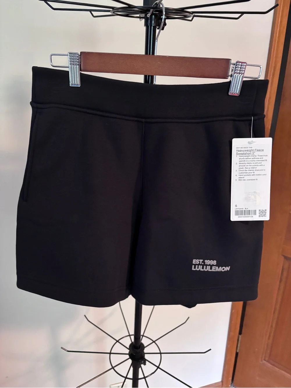 lululemon athletica Black Heavyweight Fleece Sweatshort